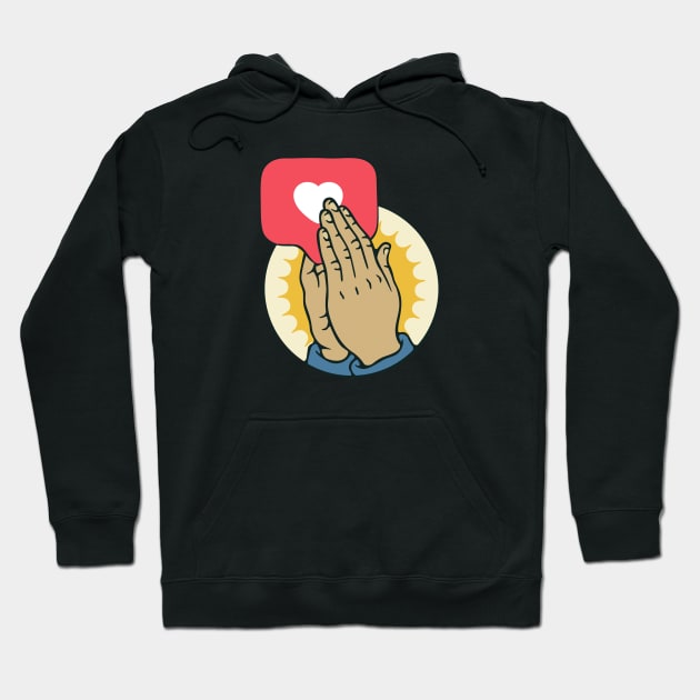 Praying Hands Hoodie by Designify